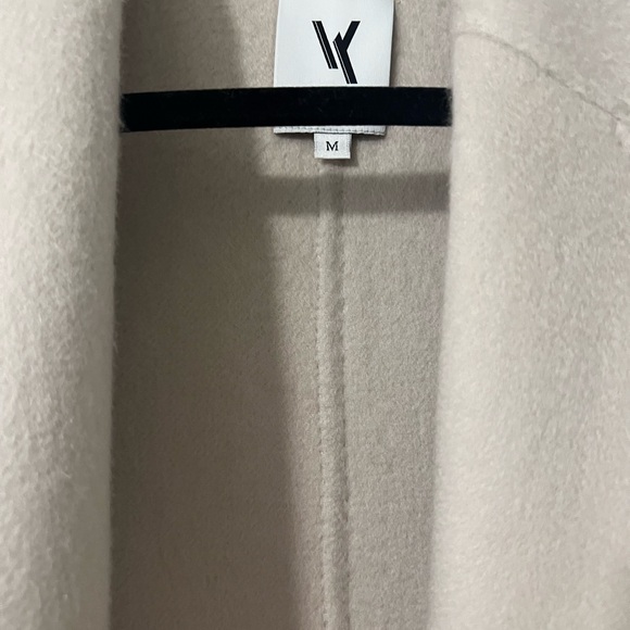 Van Kukil Women's Paris Cashmere Rever Coat Beige M - Picture 4 of 5